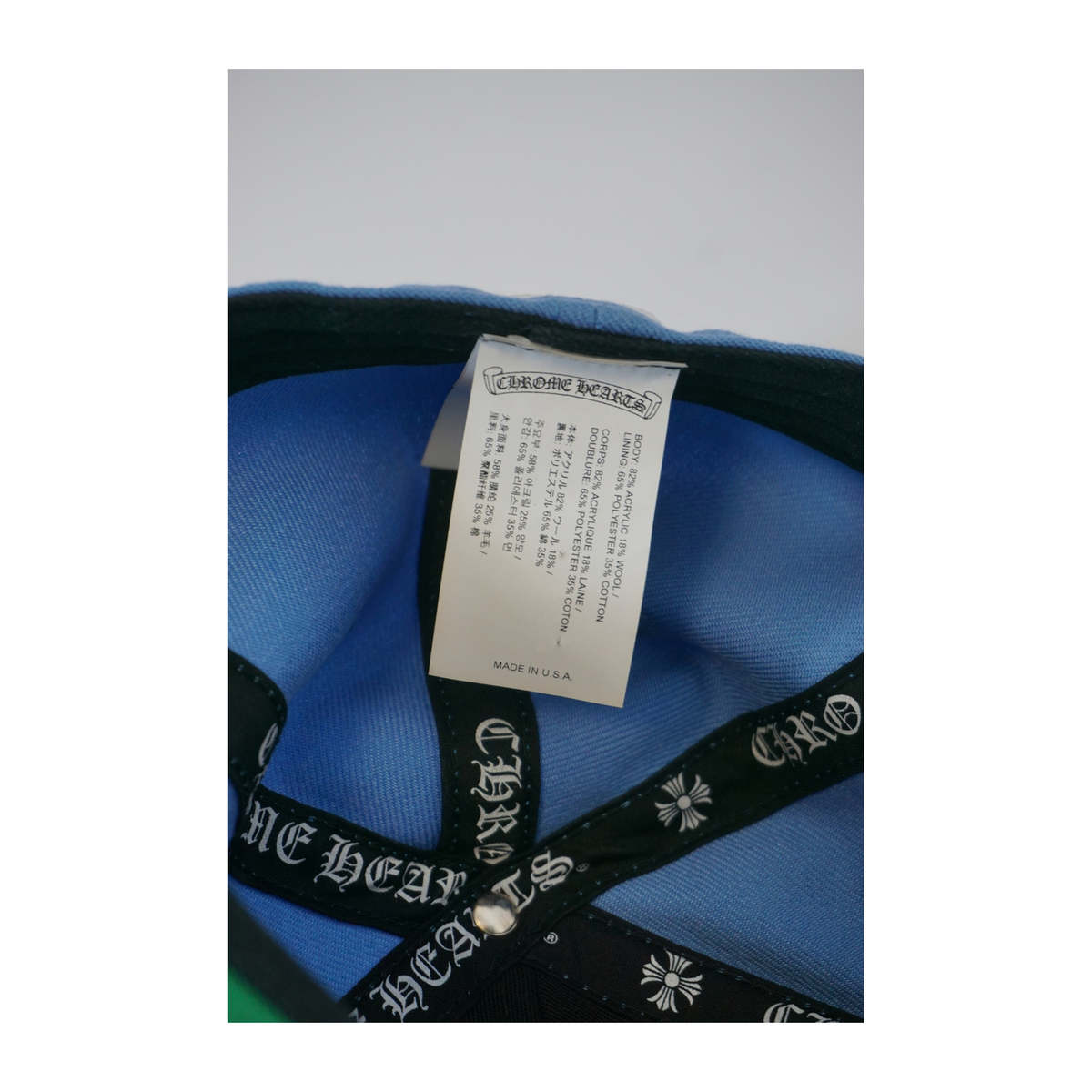 Chrome Hearts Love You Fitted Baseball Hat