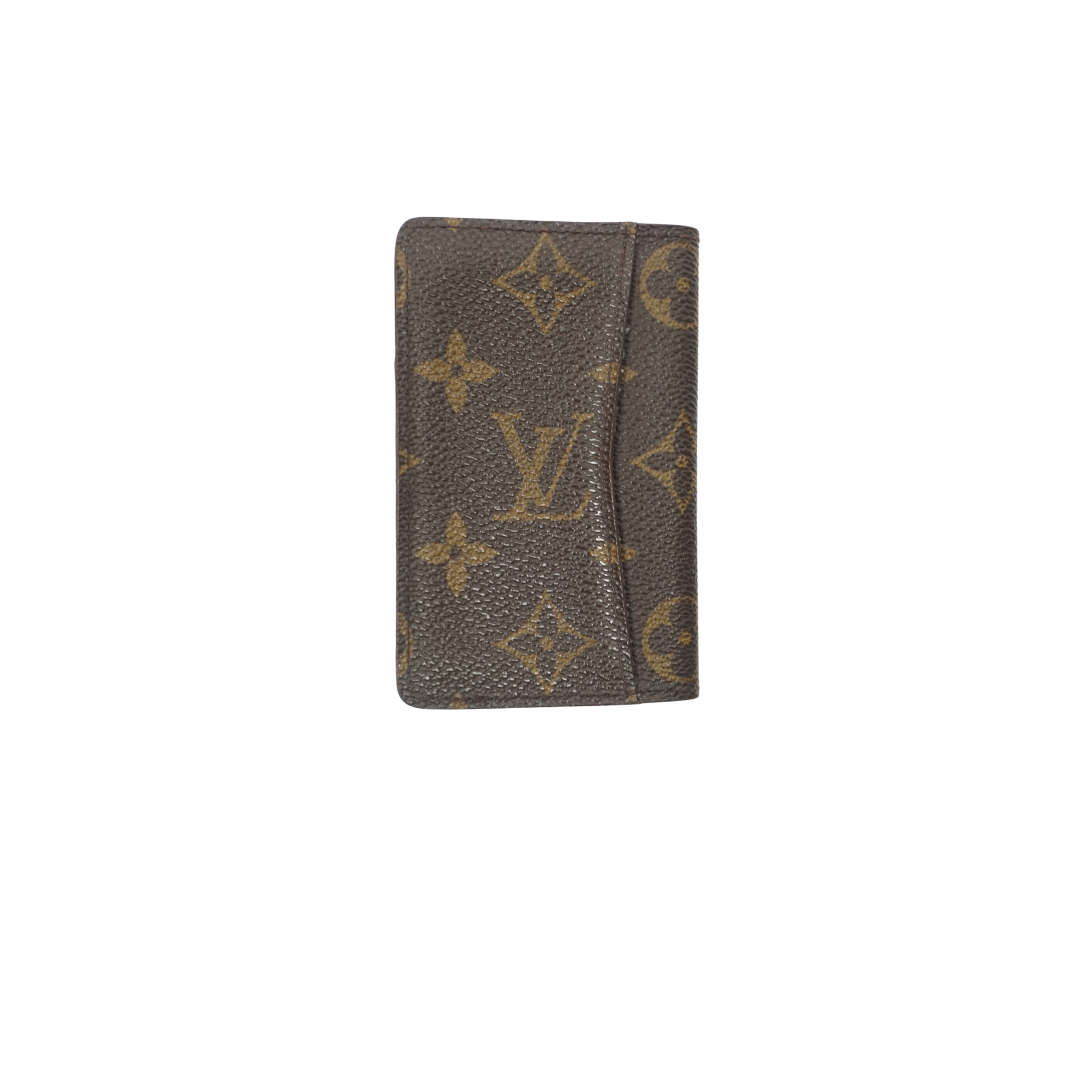 Monogram Card Holder "Brown"