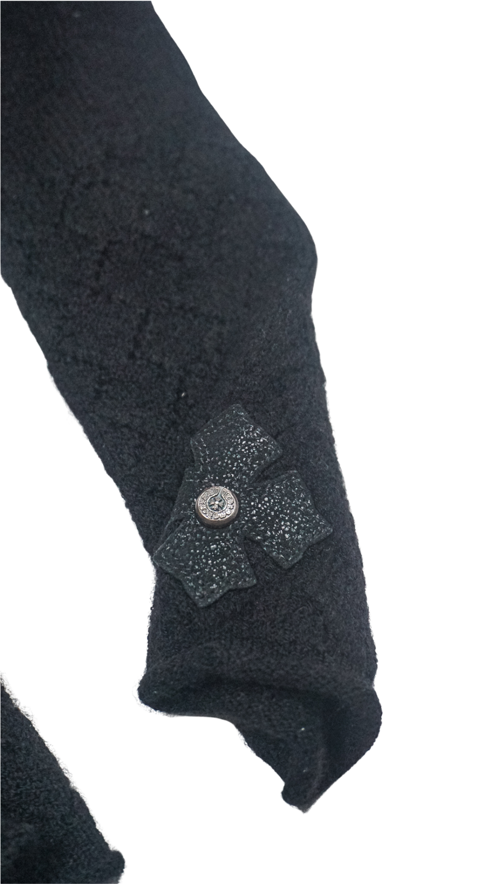 Cross Patch .925 Silver Lace Long Gloves