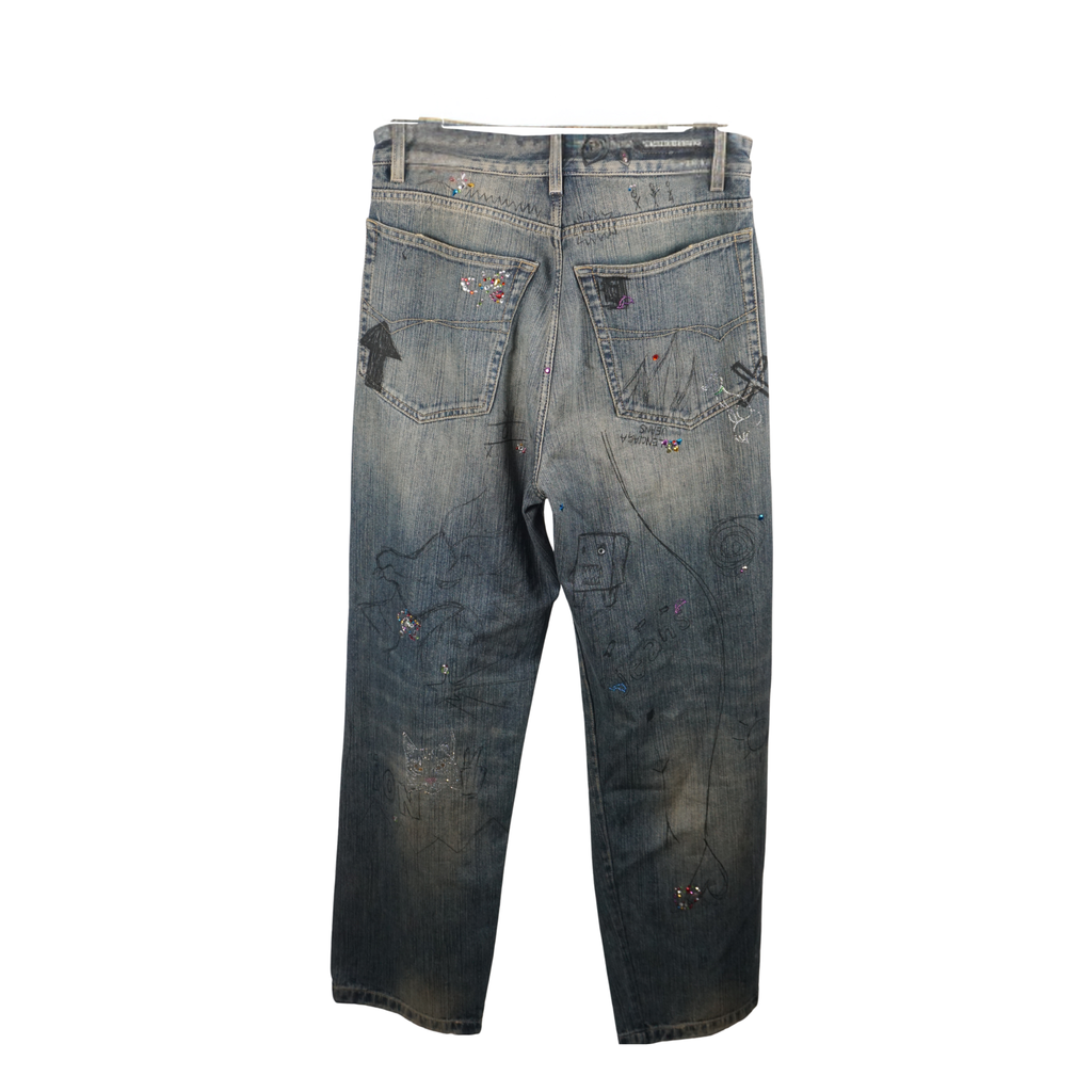 SS23 Dark Distressed Rhinestone