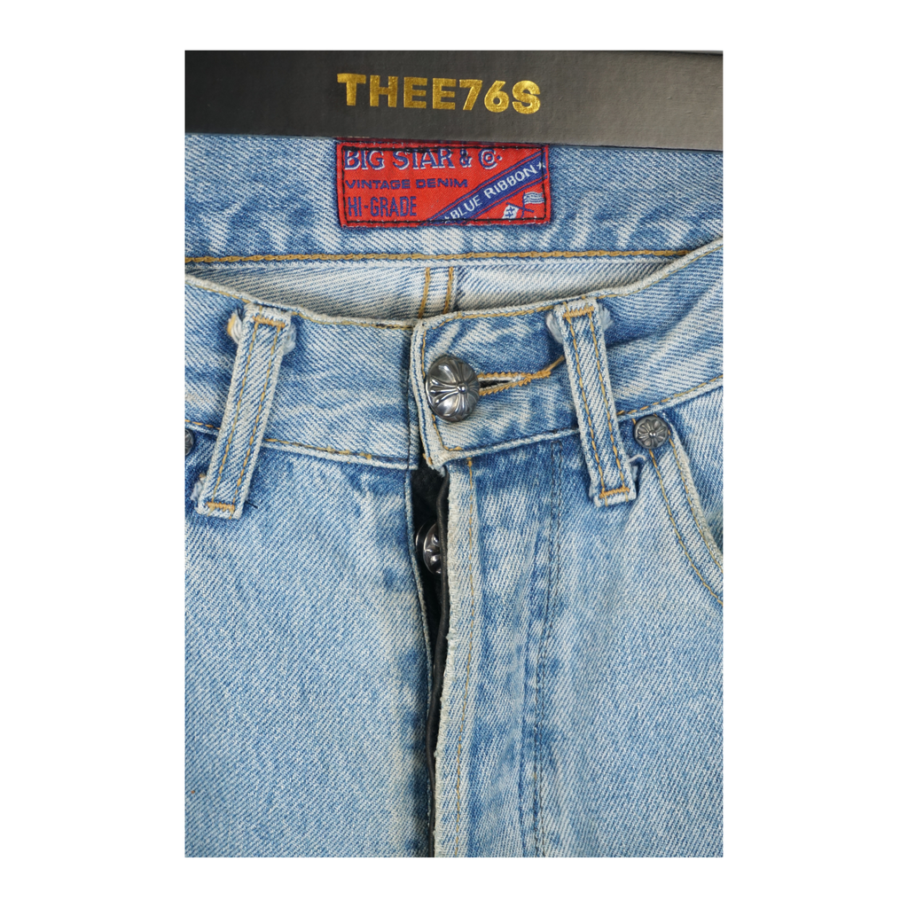 CEMETERY PATCH LIGHT BLUE BIG STAR DENIM