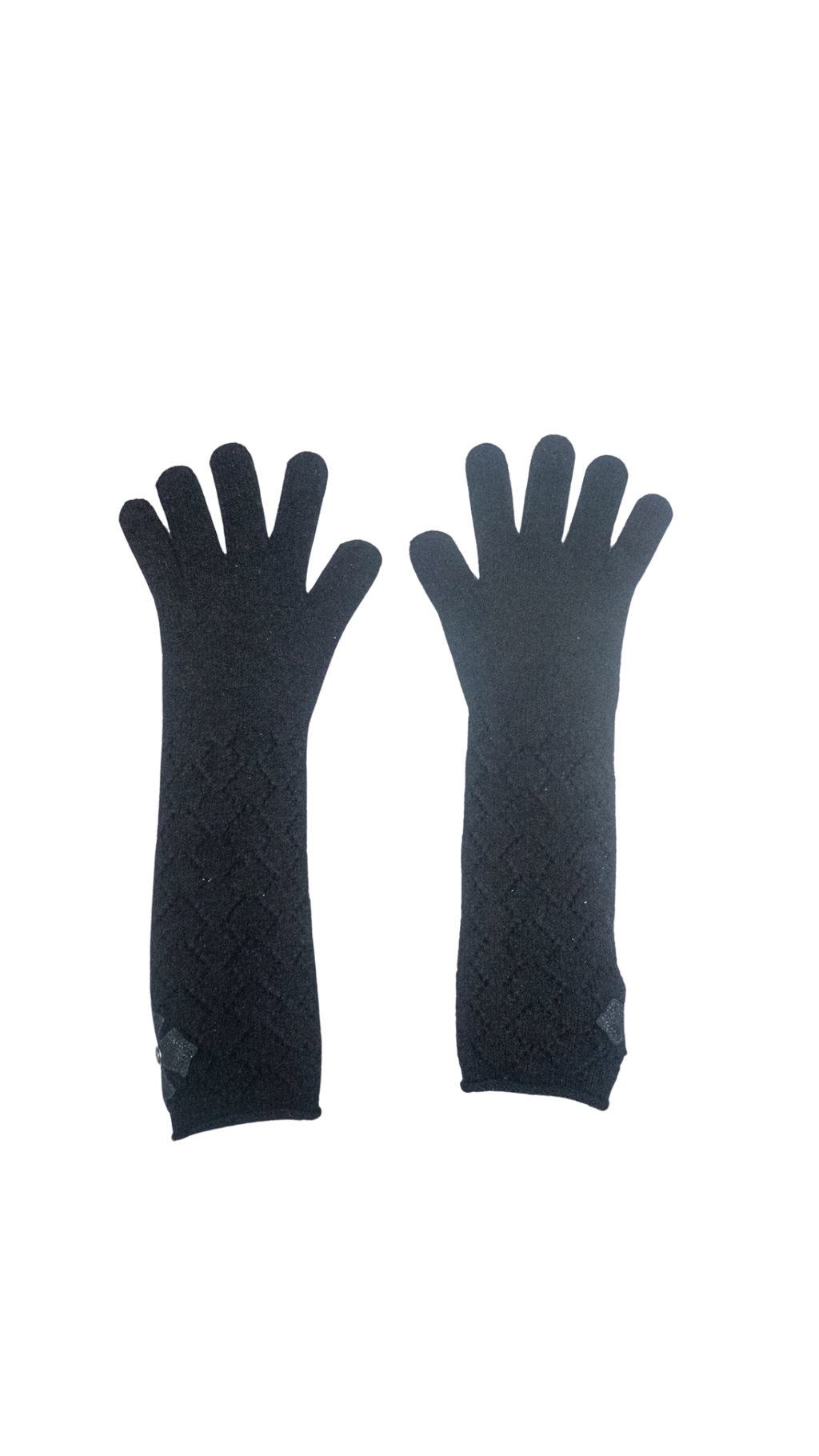 Cross Patch .925 Silver Lace Long Gloves